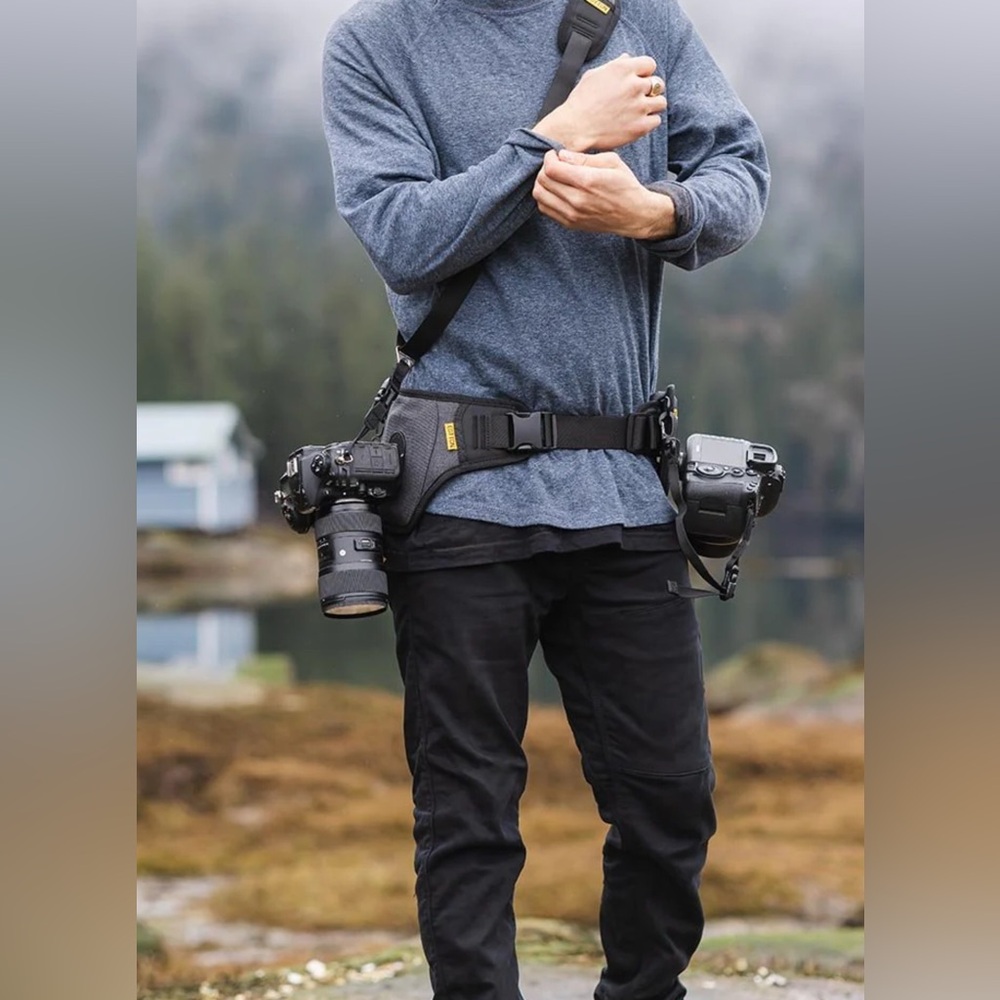 Cotton Carrier dual camera holster belt & crossbody sling strap and accessories - Picture 2 of 16